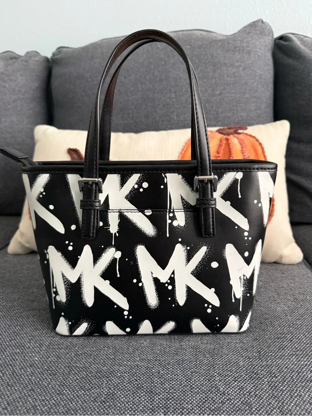 Michael Kors Jet Set XS Graffiti Tote Crossbody Bag